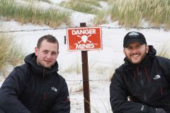 Jamie Gallant and Vern Cummins trying to portray the Falklands as they are, far from the war and self determination discussions