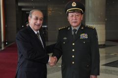 The defence minister visited a plant where a helicopter is being jointly developed
