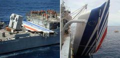 The Brazilian navy found debris floating in the middle of the Atlantic 