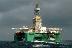 The Leiv Eiriksson oil exploration rig is abandoning the Stebbing prospect