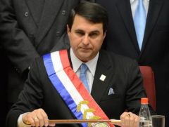 President Federico Franco who replaced removed Fernando Lugo