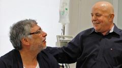 The two patients recovering from cancer met in Sao Paulo