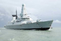 The ultra modern Type 45 destroyer 