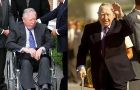 The frail Pinochet on his return to Chile stood up from his wheel chair with not much effort