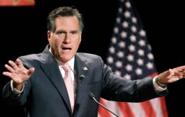 Romney’s proclamation could have to dispute news space with the tropical storm  (Photo AP)