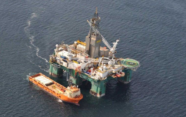 The oil rig now moves to the Scotia prospect 