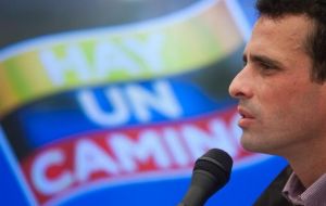 Capriles promises a revolution where people have water, power and good jobs