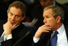 Blair was the only world leader to which former President George Bush listened to 