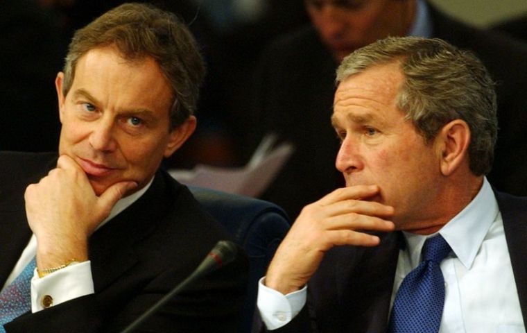 Blair was the only world leader to which former President George Bush listened to 