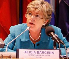 Ms Barcena, ECLAC Executive Secretary, countries in the region are in a position to face worsening external conditions  