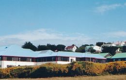 The Falklands hospital in Stanley 