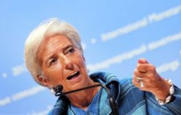The announcement comes just ahead of the IMF meeting in Tokyo where Lagarde called for action from member countries (Photo: AP)
