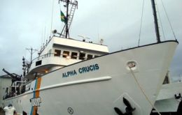 The Alpha Crucis is the University of Sao Paulo’s research vessel incorporated earlier this year to replace “Profesor W Besnard”  