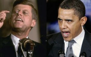 Kennedy and Obama two milestones  (Photo AP)