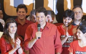 Haddad with family and supporters 