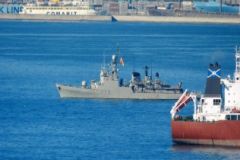 “Vencedora” sailing in Gibraltar bay