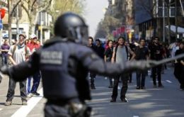 Incidents were particularly serious in Madrid and other Spanish cities 