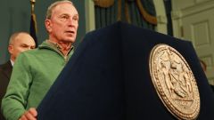 Mayor Bloomberg said 30% of gas stations remained closed because of the damages caused by hurricane Sandy. 
