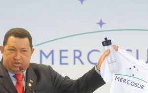 Mercosur summit attention is now focused on concerns about the Venezuelan president health condition 