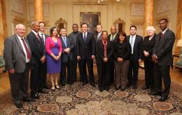 British Overseas Territories’ leaders were invited for tea by PM Cameron (Photo: FCO)