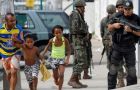 Police forces on patrol in the shanty towns that surround all major Brazilian cities