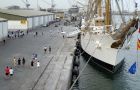 The Argentine Navy flagship since 2 October occupied a prime berth