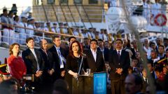 The Argentine president remembers the Falklands dispute in her first 2013 speech (Photo Telam)