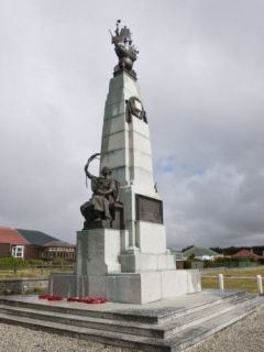 The monument to the 1914 Battle of the Falklands