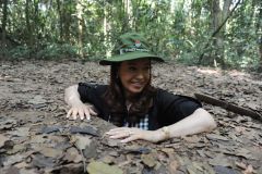 Cristina Fernandez fascinated with the Viet Cong tunnels