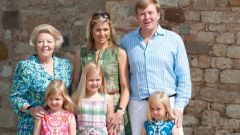The Dutch royal family enjoying a sunny day