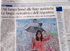 The page of the Corriere Della Sera dedicated to Cristina Fernandez