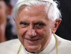 The frail Benedict XVI is stepping down as Pope at the end of the month