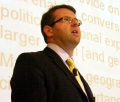 We're a small community, and we don't wish to be bullied by a larger neighbor is the Falklands message to the world, according to Professor Dodds