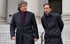 Argentine Vice-president Boudou and Economy minister Hernan Lorenzino at New York
