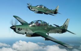 The propeller driven AT-29 Super Tucano will be built jointly with a US company   