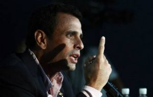 Capriles: “Nicolas, to be president, the people have to elect you,” . “The constitution is very clear.”

