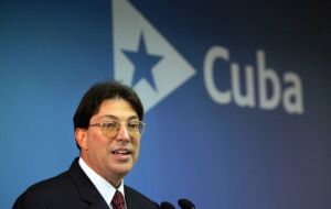 Bruno Rodriguez from Cuba attends the meeting for CELAC