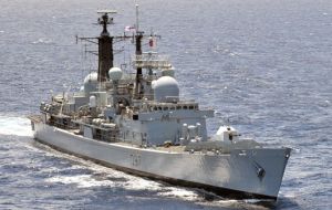 HMS Edinburgh the last of the Type 42 destroyers of the Royal Navy