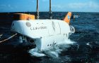 The Japanese Shinkai 6500 manned submersible operating in the Atlantic Ocean bed