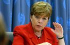 Alicia Bárcena made the presentation of the report which said the region received 173bn dollars in FDI