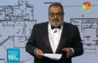 Lanata showing the blue prints of the Kirchner resident with the ample vault’s space
