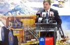 Minister Solminihac making the announcement