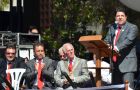 Chief Minister Fabian Picardo addresses the crowd (gibnews.net)