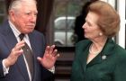 The famous picture of Thatcher when she visited Pinochet at his house arrest in England