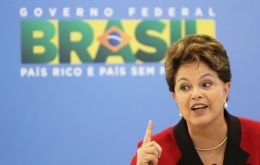 The Brazilian president firmly set out that she supports demands, but peacefully, no concession to violence