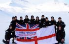 The twelve strong team that crossed 26 miles of the island (Photo RN)