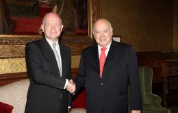 Foreign Secretary and OAS Secretary General at the Foreign Office 