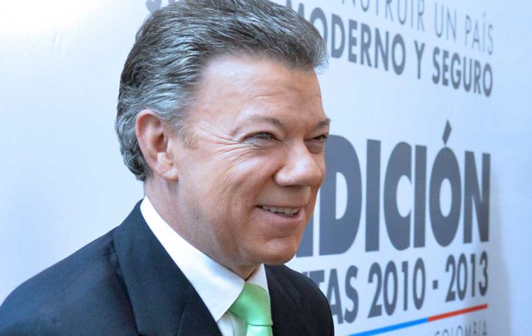 The Colombian president supports and opens economy, foreign investment and strong private sector 