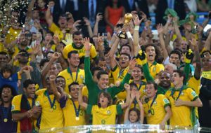 The Cup finally remained at home after Brazil defeated Spain 
