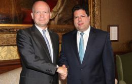 Chief Minister Picardo is received by Foreign Secretary Hague